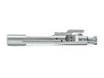 Nickel boron bolt carrier group for 6.5 Grendel rifle on white background