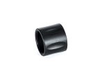 Black cylindrical metal cap with grooves shown on a white background.