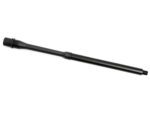Black rifle barrel isolated on a white background