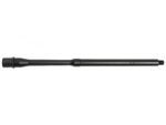 Black rifle barrel isolated on a white background.