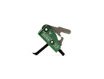 Velocity 3LB rifle trigger with finger stop on a white background
