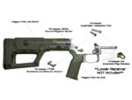 Example of a custom AR-15 lower build kit with magpul stock and grip and armaspec and strike industries accessories