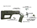 Example of a custom AR-15 lower build kit with magpul stock and grip and armaspec and strike industries accessories
