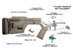 Example of a custom AR-15 lower build kit with magpul stock and grip velocity trigger and armaspec and strike industries accessories