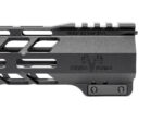 Close-up of a Grendel Hunter branded rifle handguard with logo and 'Made in the USA' engraving.