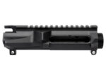 Black rifle upper receiver component on a white background.