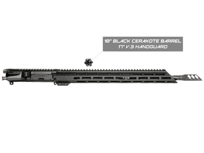 18" Barrel with 17" v.3 Handguard - Black