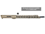 18" black barrel 17" fde handguard fde slick side upper