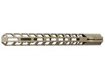 Tan-colored rifle handguard with angled slots shown on a white background.