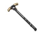 A Sledgehammer charging handle with tan grips on a white background.