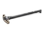 Black and bronze AR-15 charging handle labeled 'WARHAMMER' on a white background.