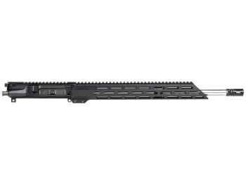 Rifle upper receiver assembly with handguard and barrel on a white background.