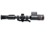 Rifle scope with mount labeled 'SNIPER LRF' shown on a white background.