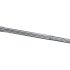 Fluted stainless steel rifle barrel for 6.5 Grendel isolated on white background.