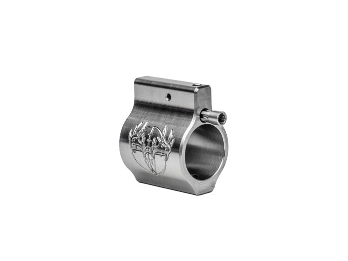 Precision machined stainless steel .750 adjustable gas block for suppressed rifles.
