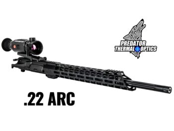 .22 ARC stainless AR-15 upper with Predator Thermal Optics Harvester thermal scope.