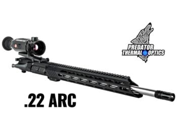 .22 ARC stainless AR-15 upper with Predator Thermal Optics Harvester thermal scope.