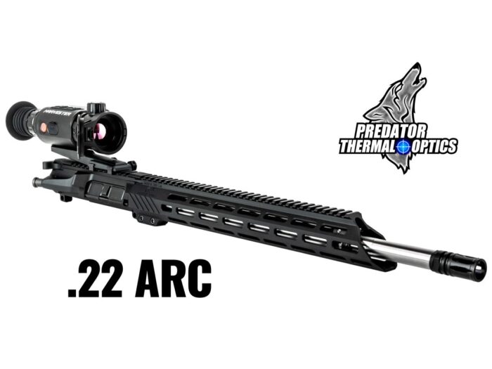 .22 ARC stainless AR-15 upper with Predator Thermal Optics Harvester thermal scope.