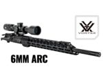 Suppressed 6MM ARC AR-15 upper equipped with a Vortex riflescope.