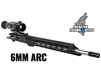 6MM ARC AR-15 upper fitted with a Predator Thermal Optics Harvester thermal scope.