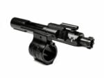 AR-15 bolt carrier group paired with a low-profile gas block for building or upgrading an AR-15 rifle.
