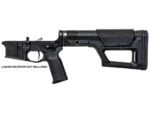 DMR AR-15 lower build kit with Magpul PRS Lite stock and black lower receiver shown from the left side.