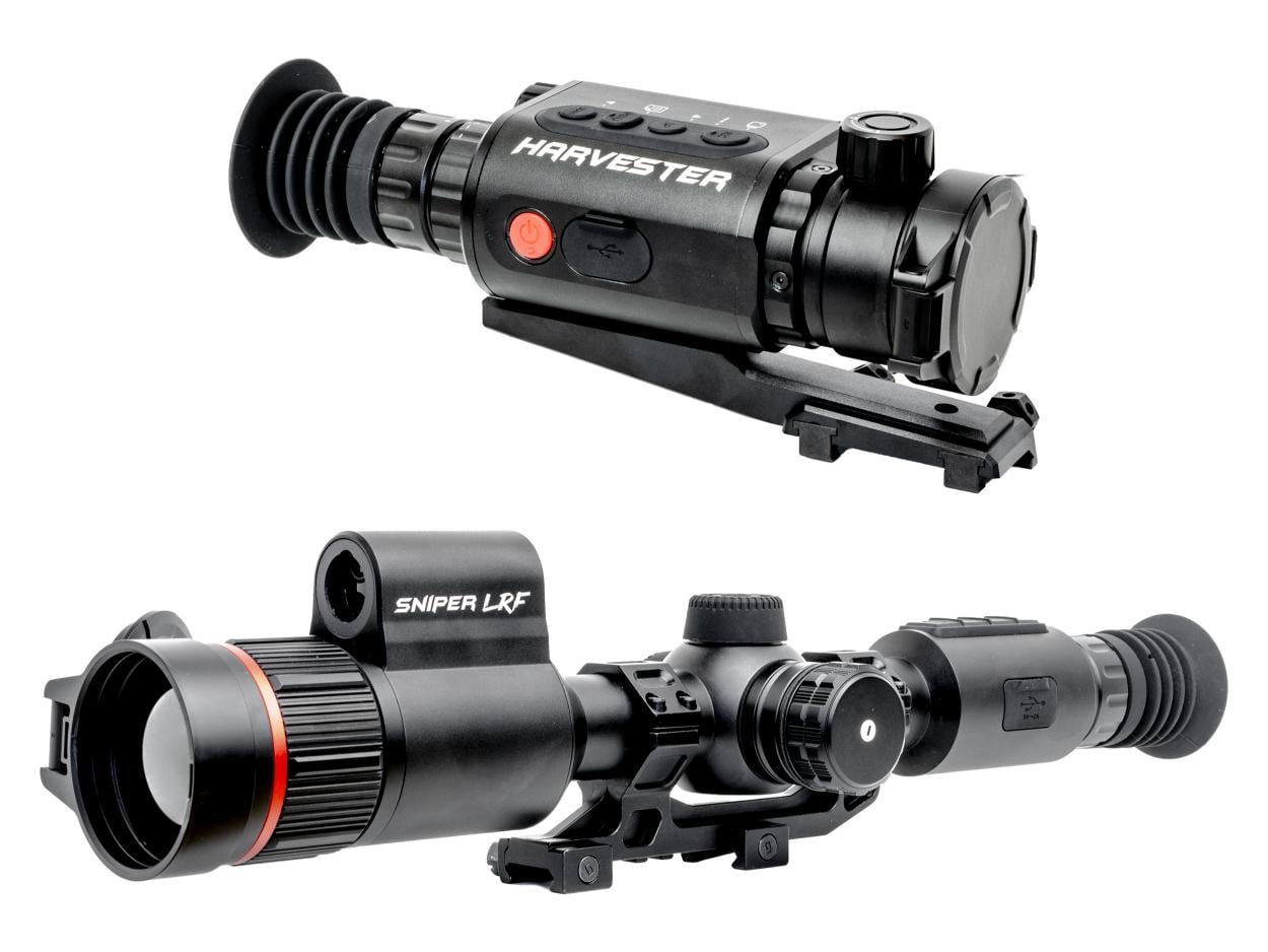 Comparison of Predator Thermal Optics Harvester thermal scope and Sniper LRF optic.