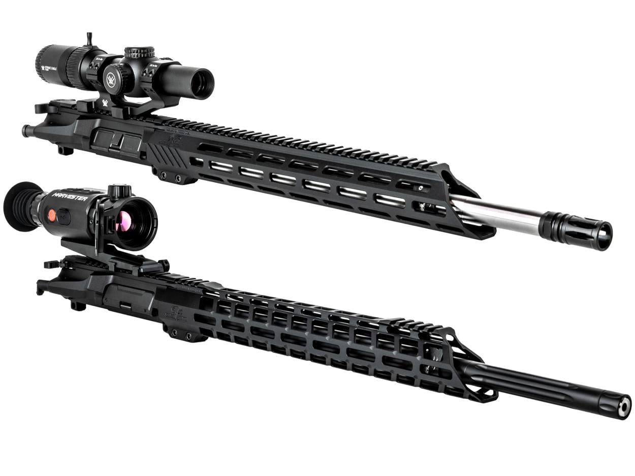AR-15 uppers with Vortex and thermal optics.
