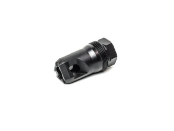 Armaspec Triad muzzle brake shown from the front