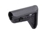Magpul SL carbine stock in black shown from an angled rear view